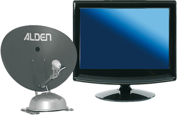 Alden SAT-Anlage, inkl. Fachbildschirm & DVD-Player